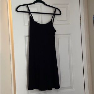 black mini dress